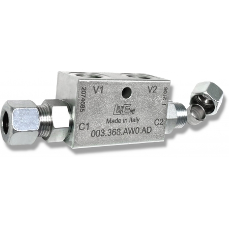 ZAWÓR HYDRAULICZNY ZWROTNY BLIŹNIACZY VBPDE BLOKADA DO SIŁOWNIKA 3/8 35L
